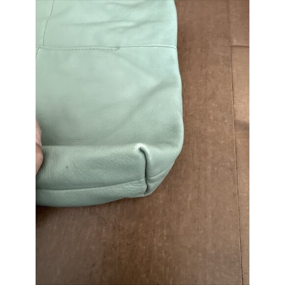 Fossil Mint Green Leather Crossbody Bag – Medium Purse, Boho Vintage Style - Picture 5 of 6
